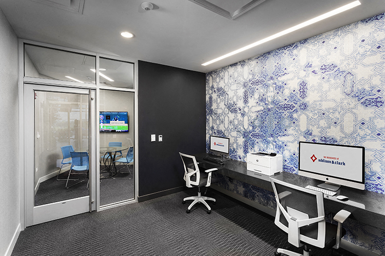 Think Tank-Computer Room at Residences at Addison Clark Apartments, Illinois, 60613